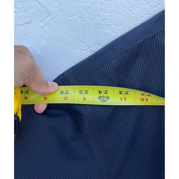 Egara Mens Non Iron Classic Fit Button Down Shirts Oversized Stripes Sz 3X/4XL - Picture 3 of 9